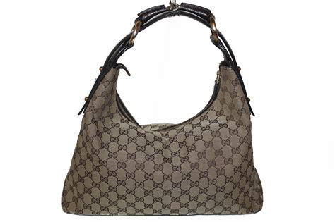 gucci brown leather hobo bag|authentic gucci hobo bag.